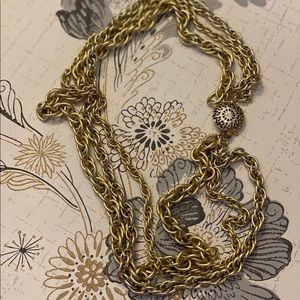 vintage gold tone necklace